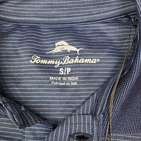 Tommy Bahama Men's Coastline Pinstripe Small‎  Polo Shirt MSRP $110.00 NWT - Picture 6 of 9